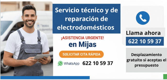 Reparación electrodomésticos Mijas